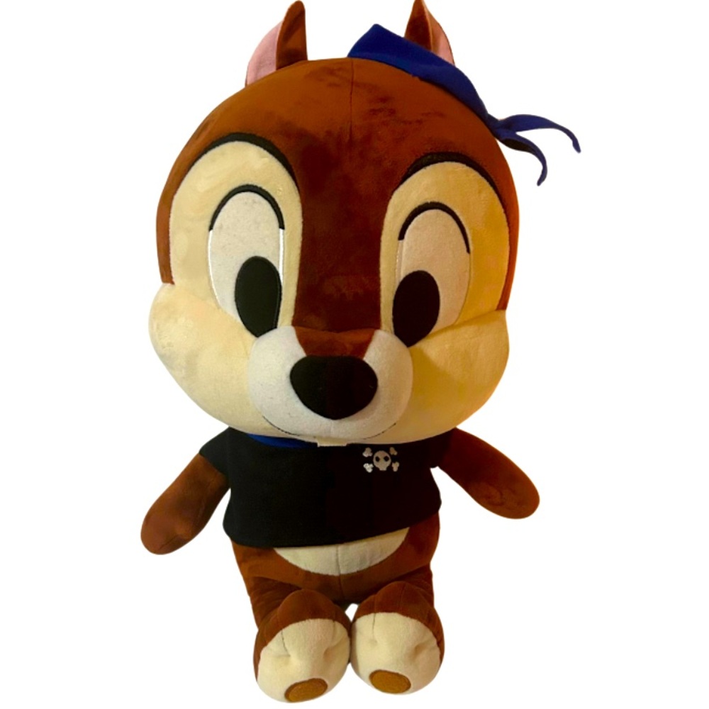 RARE Tokyo Disney Resort 16" Chip and Dale Plush Pirate Costume Disney Japan